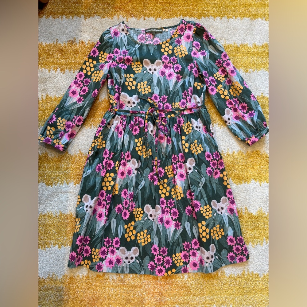 Princess Highway Greater Glider dress AUS6 with tie belt and pockets